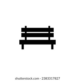 bench icon vector park bench 