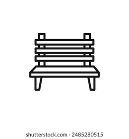 Bench icon vector set collection for web