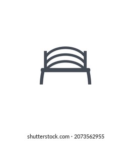 bench icons symbol vector elements for infographic web