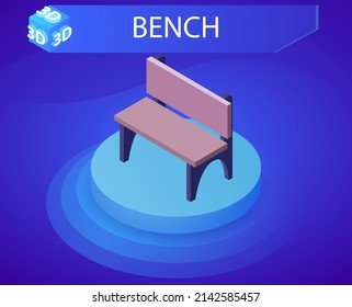 Icono de diseño isométrico del banco. Ilustración web de vectores. 3.ª colorida concepción