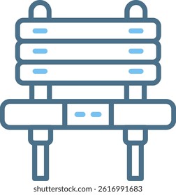 Bench Line Two Colour Icon