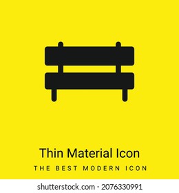 Icono mínimo del material amarillo brillante del banco