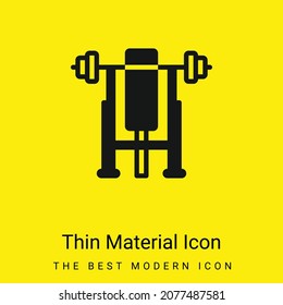 Bench minimal bright yellow material icon
