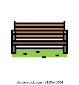 bench park color icon vector. bench park sign. isolated symbol illustration