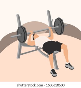 bench press athletic body gym strong 