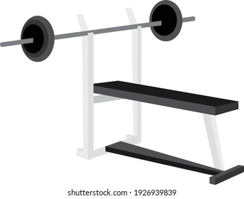 bench press bar fitness gym