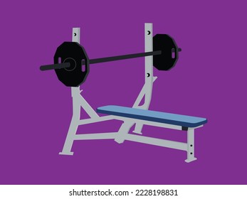 bench press fitness center weight training barbell 