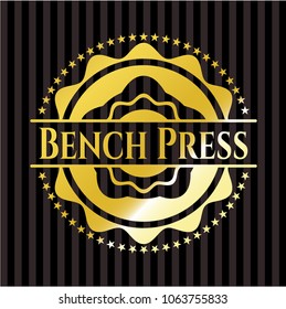 Bench Press gold emblem or badge