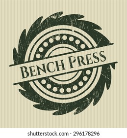 Bench Press grunge seal