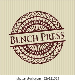 Bench Press grunge seal