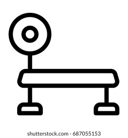 Bench press icon
