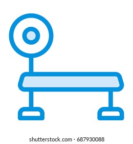 Bench press icon