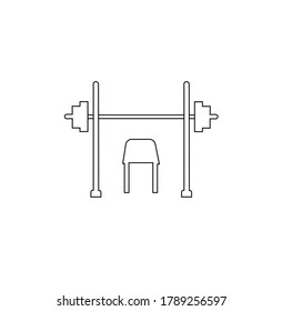 icono de la barra de herramientas. Banco con icono de barbacoa. ilustración vectorial