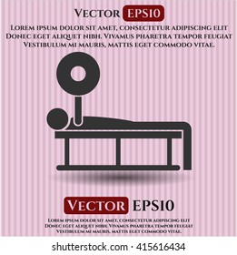 Icono o símbolo de Bench Press