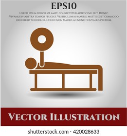 Icono o símbolo de Bench Press
