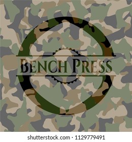 Bench Press on camo pattern