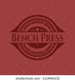 Bench Press red emblem. Vintage.