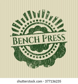 Bench Press rubber grunge texture seal