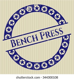 Bench Press rubber seal with grunge texture