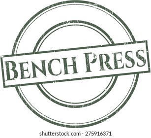 Bench press rubber stamp