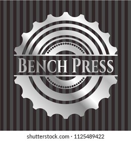 Bench Press silver emblem or badge