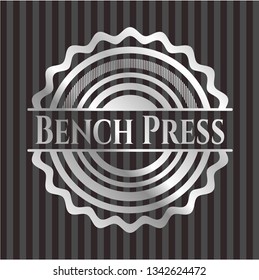 Bench Press silver shiny emblem
