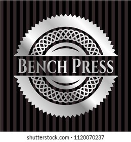 Bench Press silvery emblem or badge