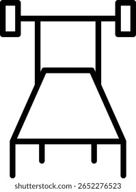 Diseño de icono de línea de Vector de Prensa de banco