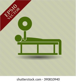 Bench Press vector symbol