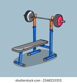 Bench Press with Weight Lifting Bar