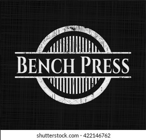 Bench Press written with chalkboard texture