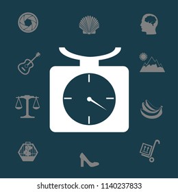 bench scales vector illustration