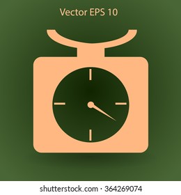 bench scales vector illustration