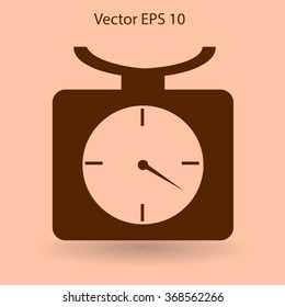 bench scales vector illustration