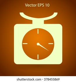 bench scales vector illustration