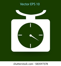 bench scales vector illustration