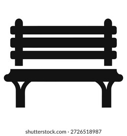bancada silhueta ícone vetor sobre fundo branco 