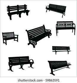 Bench Silhouette Vector