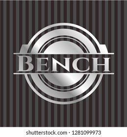 Bench silver shiny badge