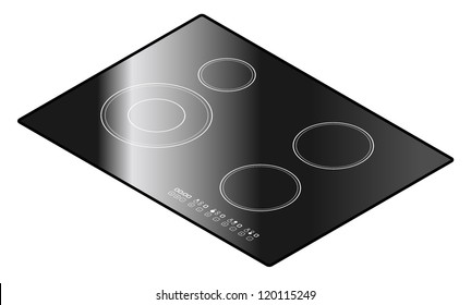 A bench top induction cooktop/stove.