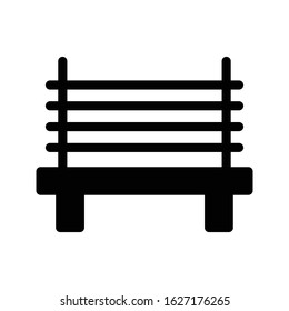 bench vector glyph flat icon 