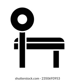 Bench Vector Glyph Icon For Personal And Commercial Use.
