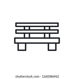 bench vector icon