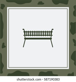 Bench Vector Icon.