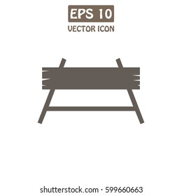 Bench Vector Icon.  