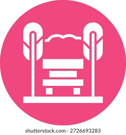 Bench Vector Icon Design Illustration