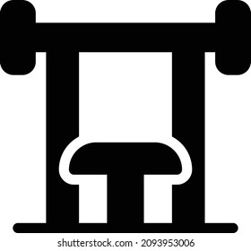 bench Vector illustration on a transparent background. Premium quality symbols. Glyphs  vector icon for concept and graphic design.