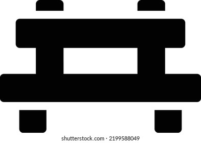 bench Vector illustration on a transparent background. Premium quality symmbols. Glyphs vector icons for concept and graphic design. 
