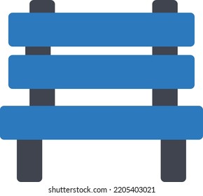 bench Vector illustration on a transparent background. Premium quality symbols. Glyphs vector icons for concept and graphic design. 