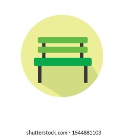 bench vector illustration simple clip art